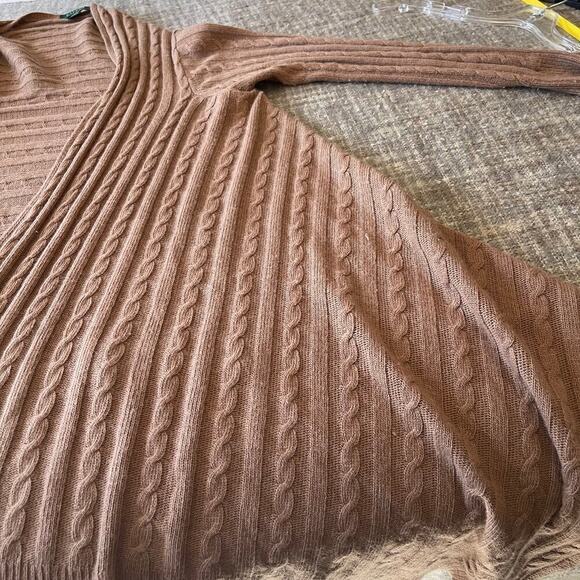 Ralph Lauren Women's Wool Blend Cable Knit Cardigan Sweater ONE SIZE - Picture 4 of 7